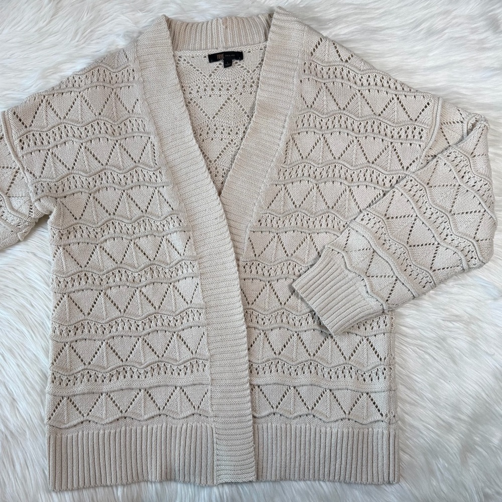 Frye‎ Crochet Knit Cardigan